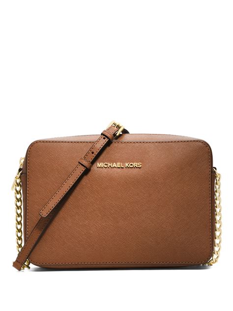 michael kors jet set travel saffiano leather small satchel crossbody|Michael Kors leather crossbody bag.